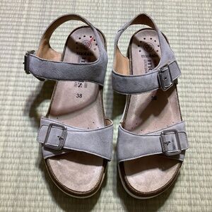 Mobils by Mephisto Women's Tarina Sandals Taupe Double Strap Sandals